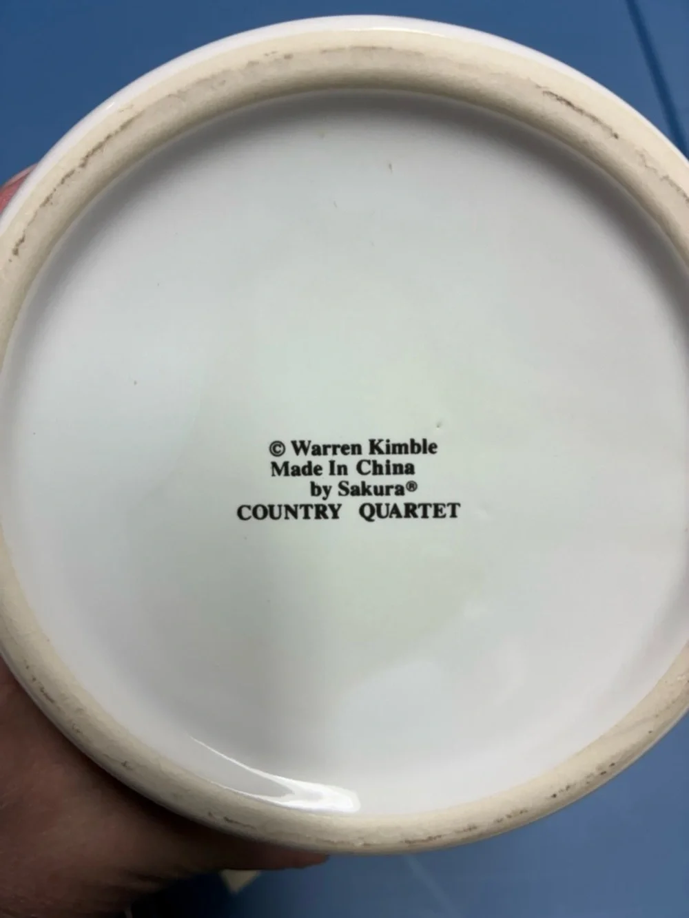 Rooster Ceramic Utensil Crock Warren Kimble Country quartet